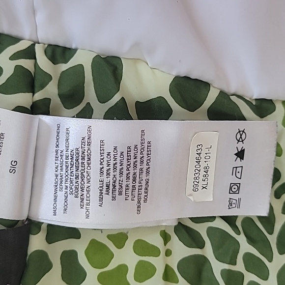 Columbia Green & Black Ski Coat Size Large Nice & Thick - Picture 5 of 9